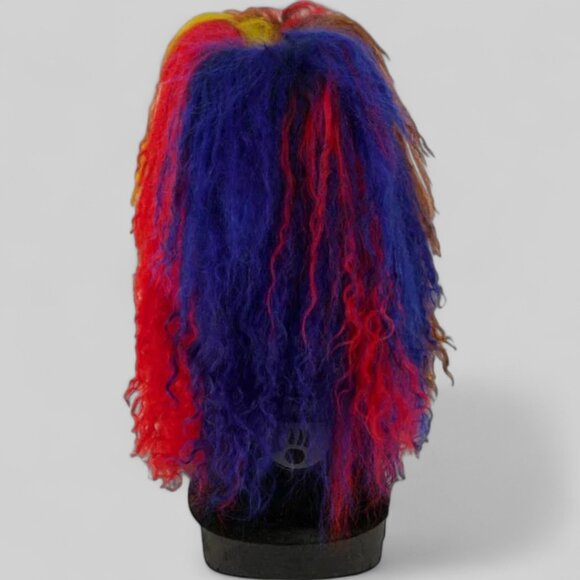 Bearpaw Boo Rasta Shearling Wool Lined Curly Lamb Fur Mongolian Sherpa Boots 8 - Picture 6 of 9